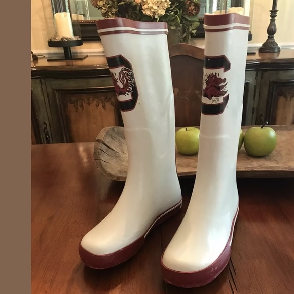 FANSHOES Gamecocks Rain Boots Shoes South Carolina - Picture 8 of 8